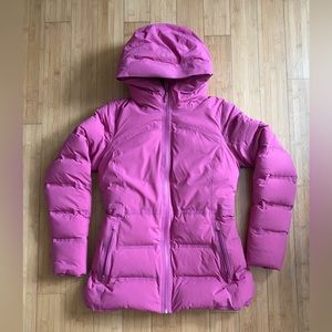 lululemon Sleet Street Pink Lychee Puffer Jacket